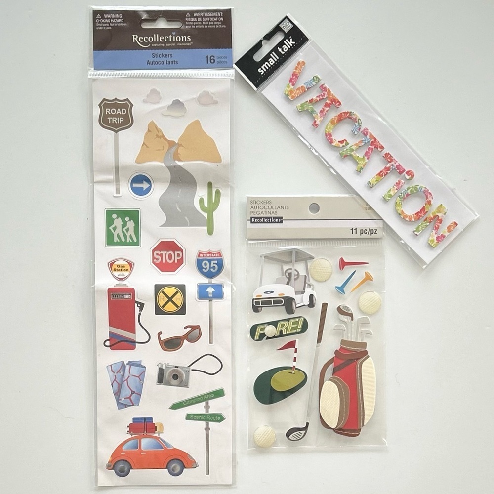 DISNEY VACATION Memories Scrapbooking Stickers Supplies Bundle - Picture 4 of 11